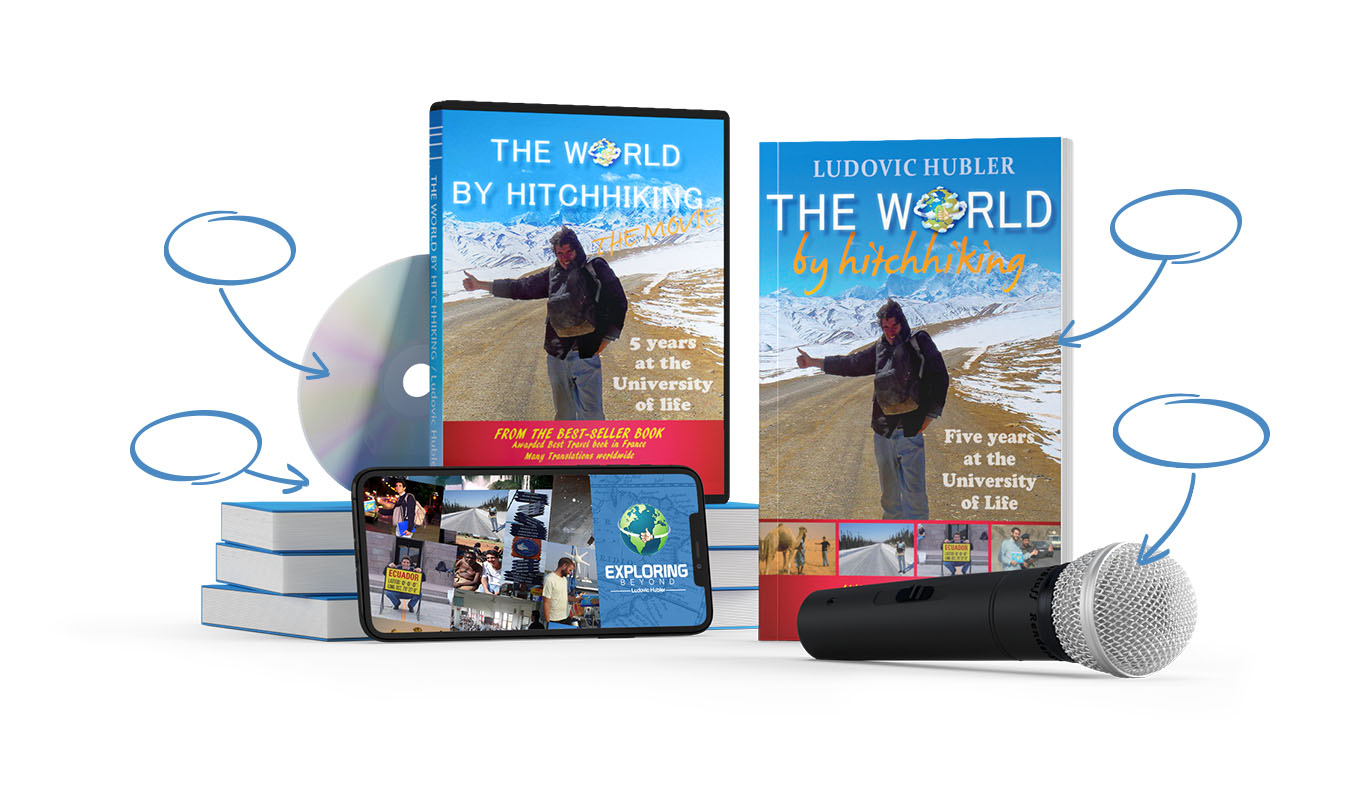 The World By Hitchhiking Book Mockup